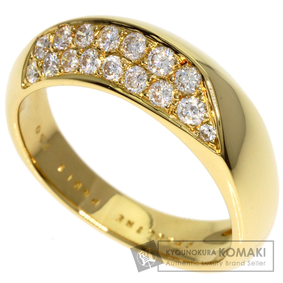 使用品 ノーブランド 18K ダイヤモンド リング 9号 約6g 11/28午後