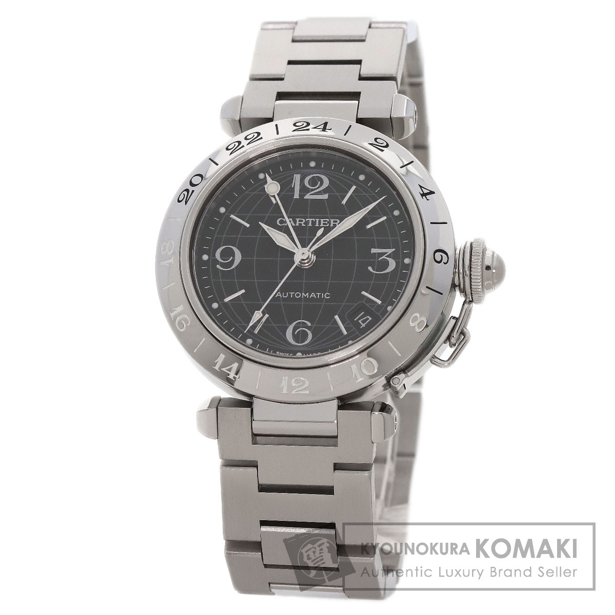 カルティエ Cartier パシャ C メリディアン 楽天市場】カルティエ パシャC メリディアン GMT 35mm【送料無料