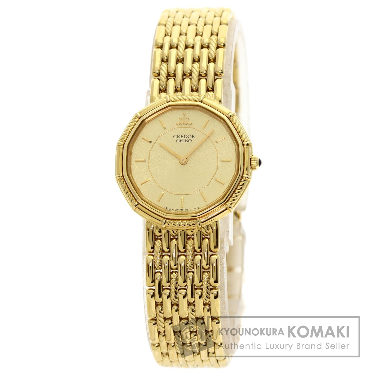 SEIKO セイコー クレドール ラウンドフェイス 2F70 腕時計 K18