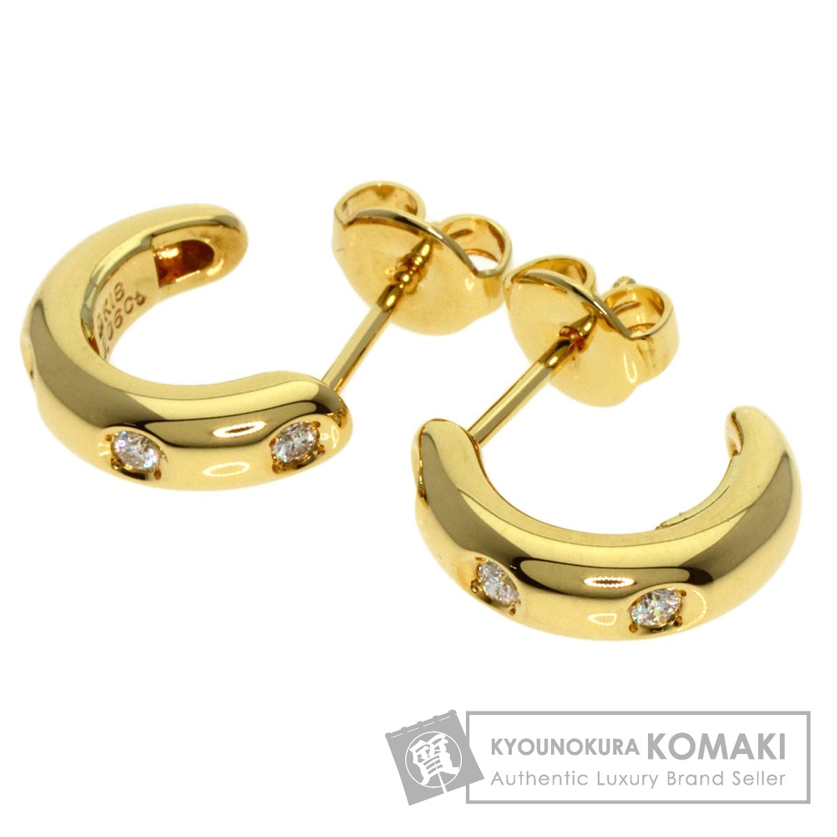 MIKIMOTO ミキモト ダイヤモンド ピアス K18イエローゴールド MIKIMOTO ミキモト ダイヤモンド ピアス K18イエローゴールド