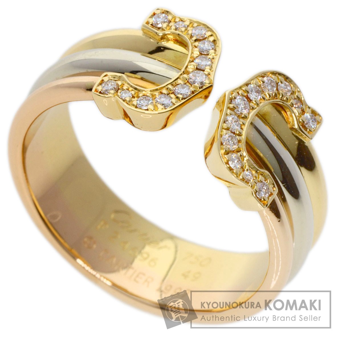Cartier（カルティエ）2C（ドゥーブル・シー）リング K18