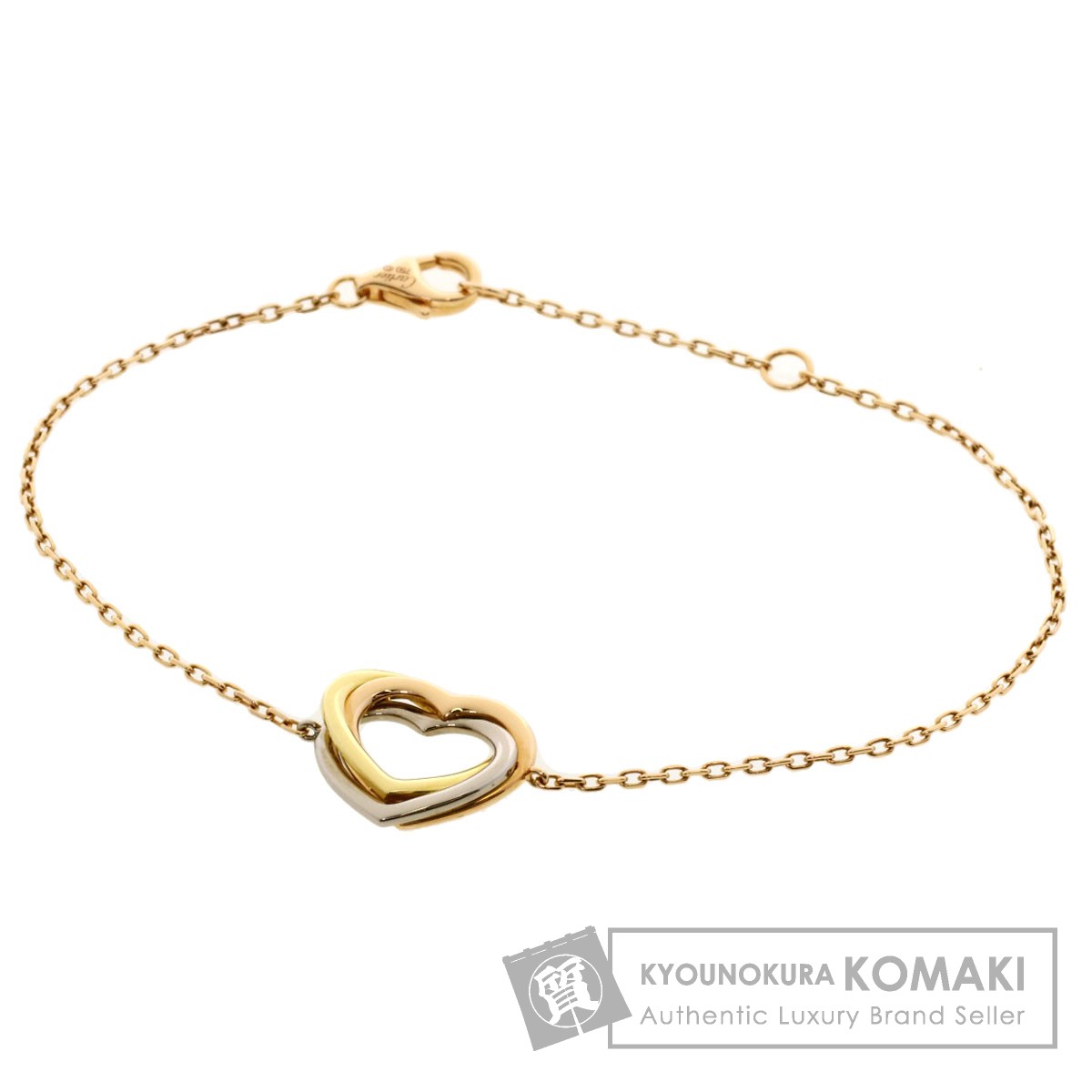 Cartier カルティエCハート K18PGコードブレスレット 楽天市場】カルティエ Cハート（ブレスレット｜レディース