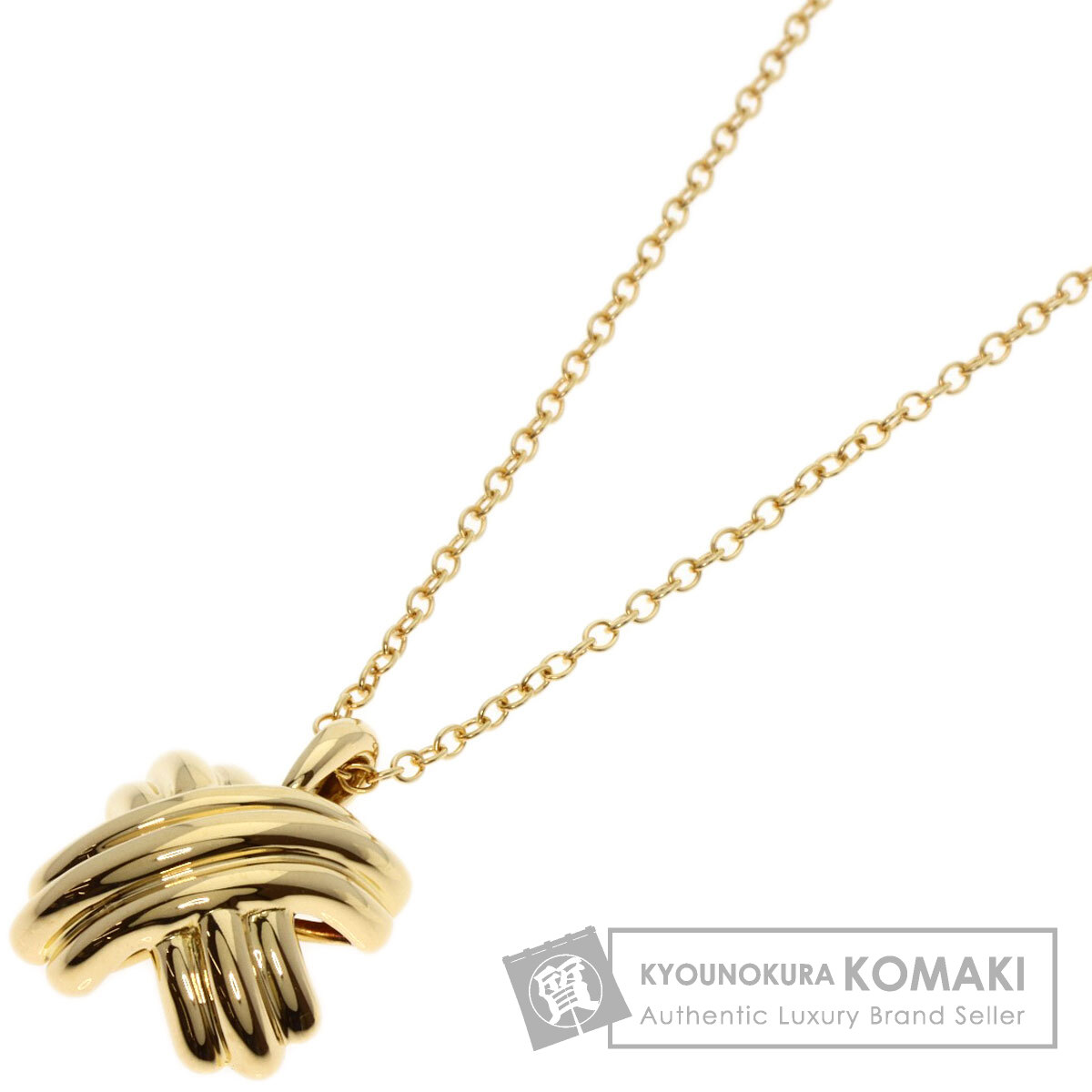 TIFFANY&Co. ティファニー シグネチャー ネックレス K18イエロー
