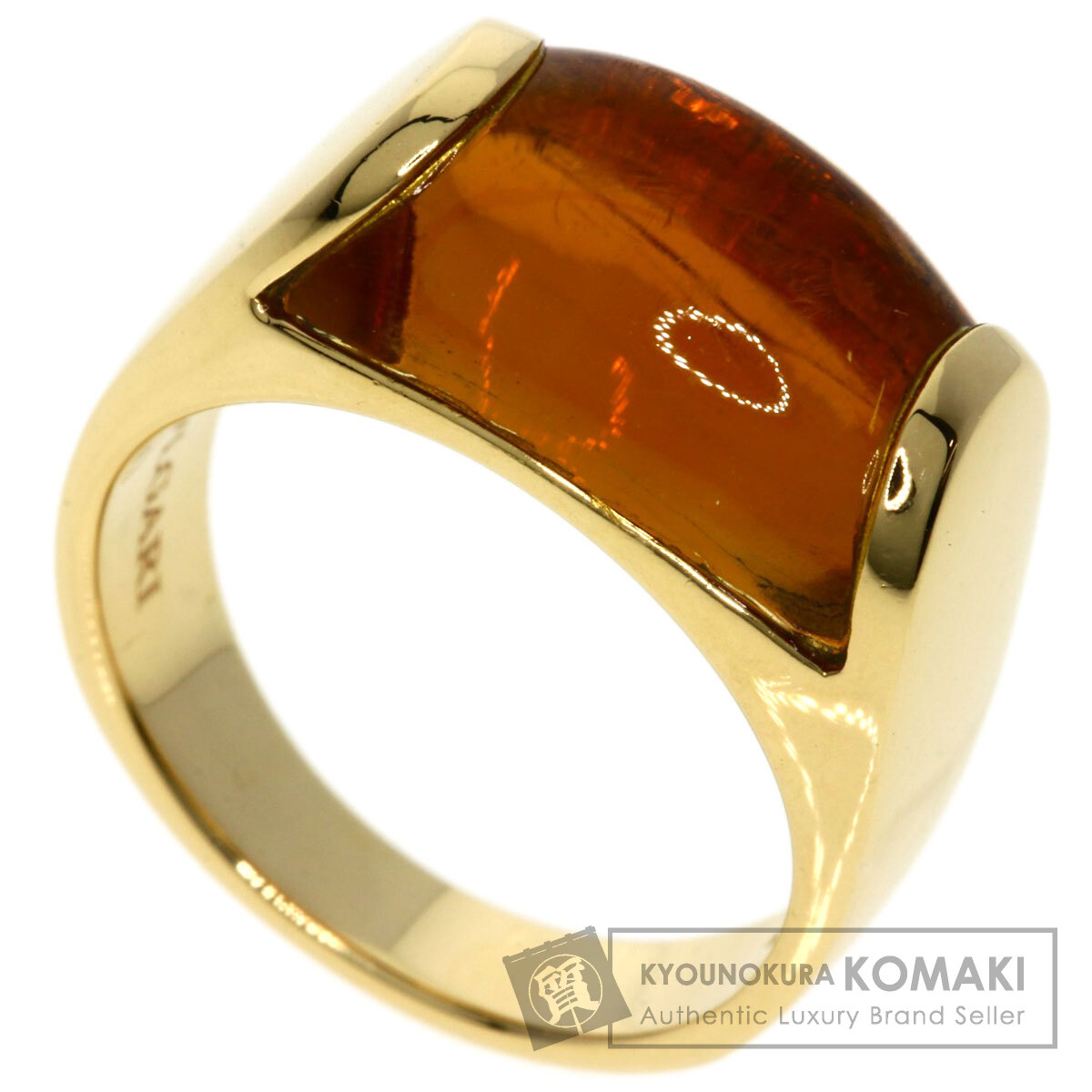 欠け有】BVLGARI ☆ トロンケット シトリン ホワイトゴールド