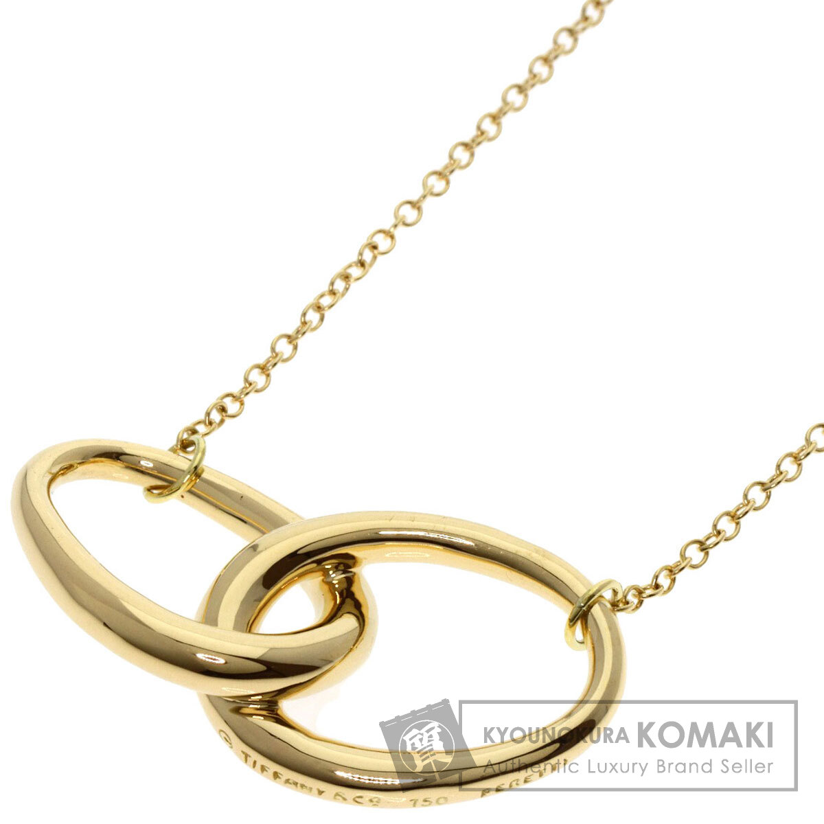 TIFFANY&Co. ティファニー ダブルループ ネックレス K18イエロー