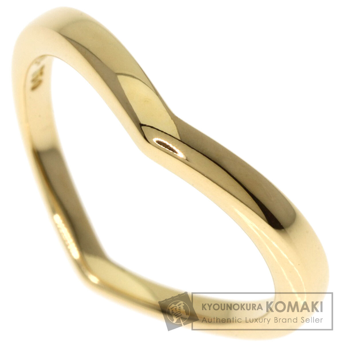 極美品 希少 k18 ティファニー 18号 バンド リング 大きめサイズ