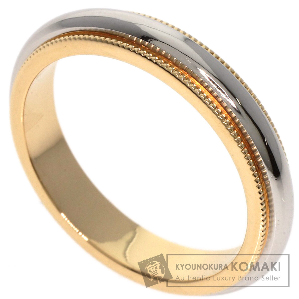 TIFFANY&Co. ティファニー ミルグレイン リング・指輪 K18イエロー  