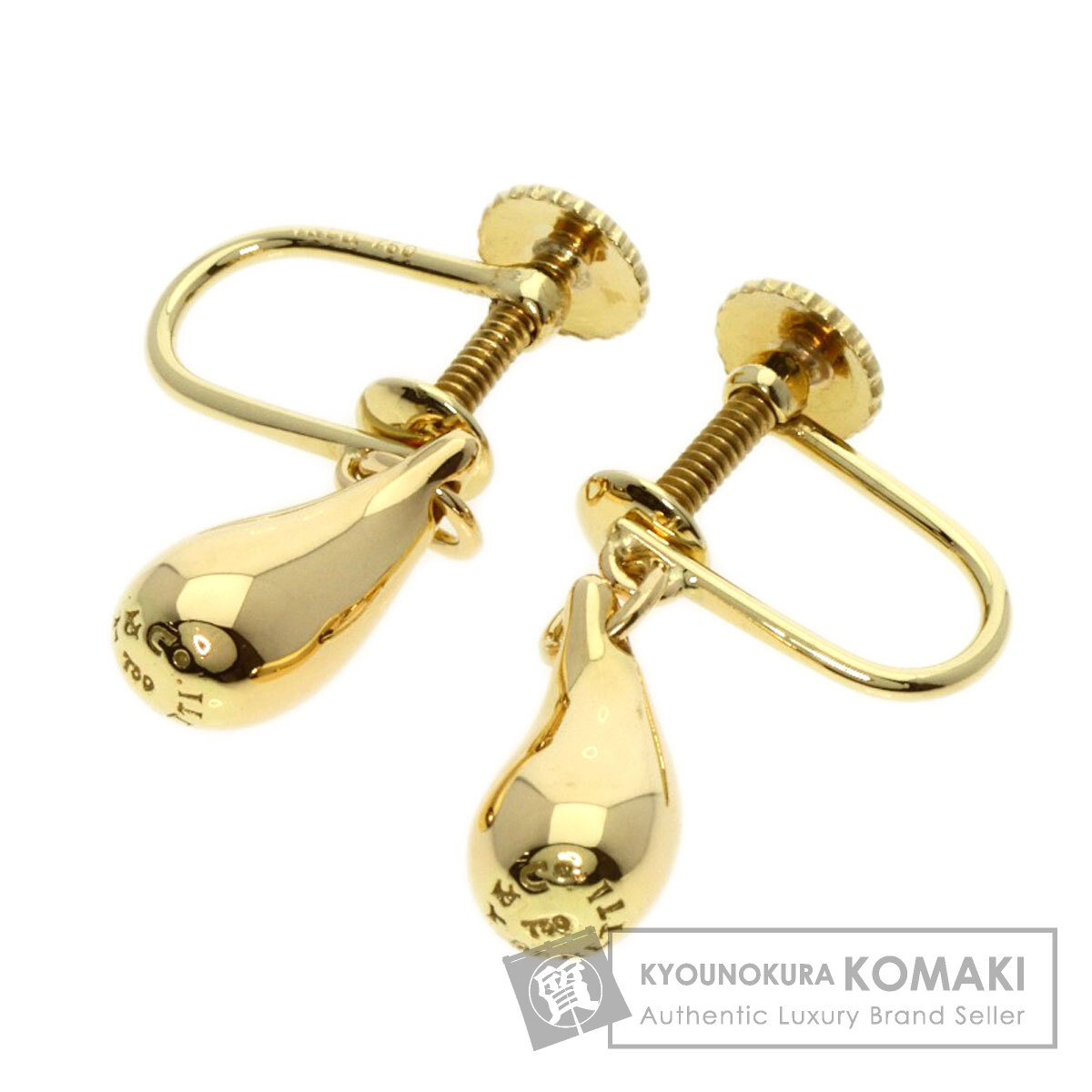 TIFFANY&CO. イヤリンググルーヴドストライプ18金#A-66