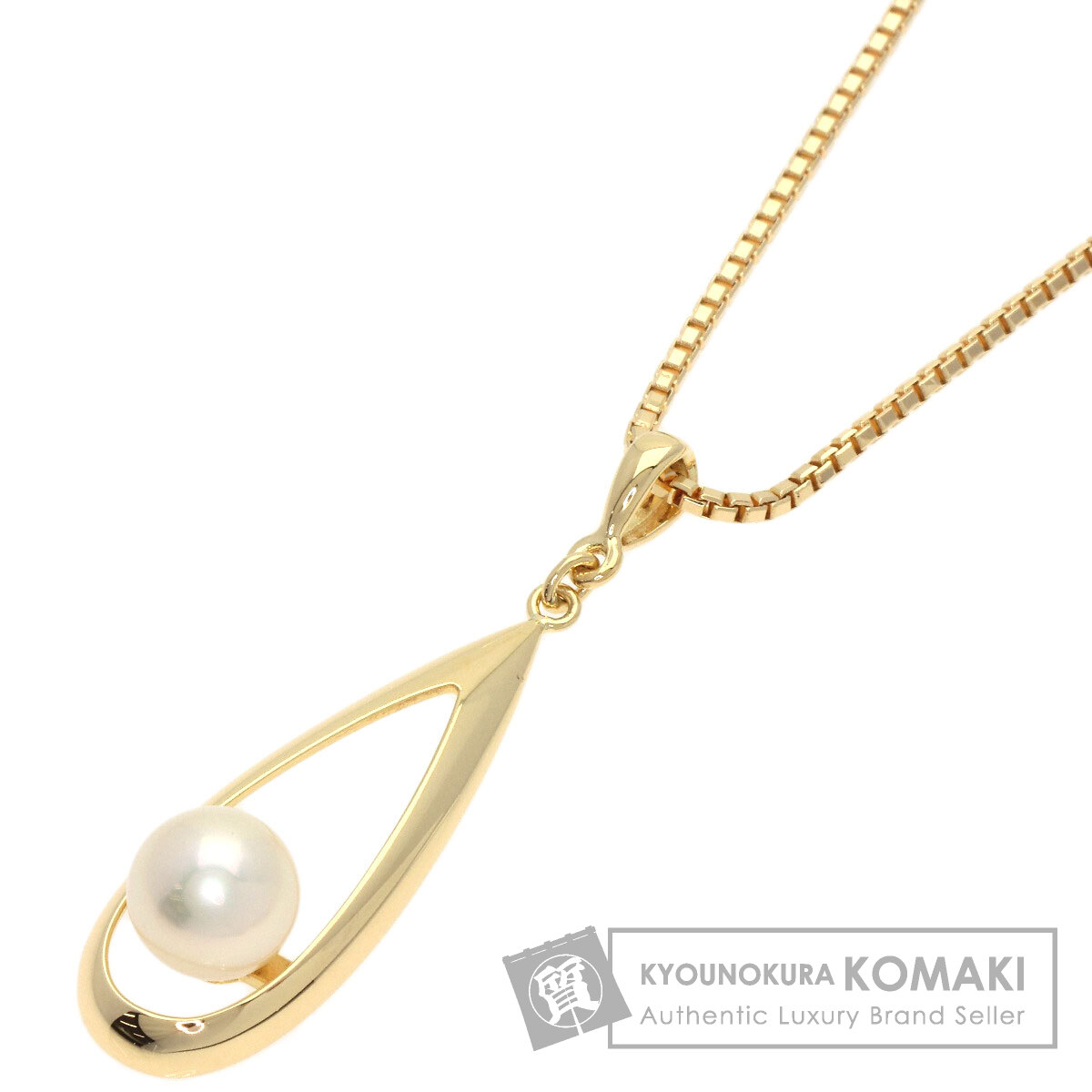 ミキモト　オメガパールネックレス　K18 8g MIKIMOTO ミキモト 黒蝶真珠ダイヤオメガネックレス K18WG パール D9石
