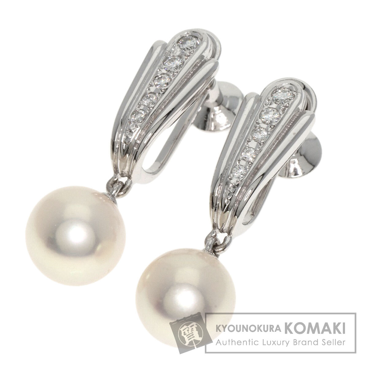 キ*ラ様 MIKIMOTO スパイラル ダングルイヤリング（ミキモト