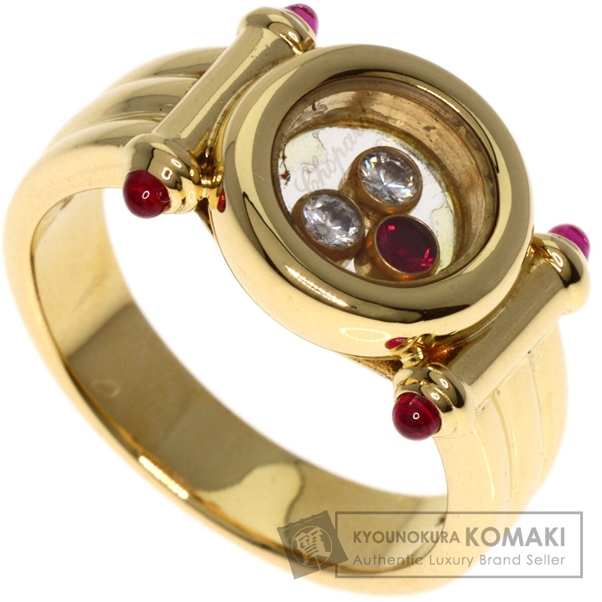 Chopard ショパール リング9号　ハッピーダイヤモンド K18×SS 楽天市場】ショパール リング ハッピーダイヤモンド Chopard 指輪