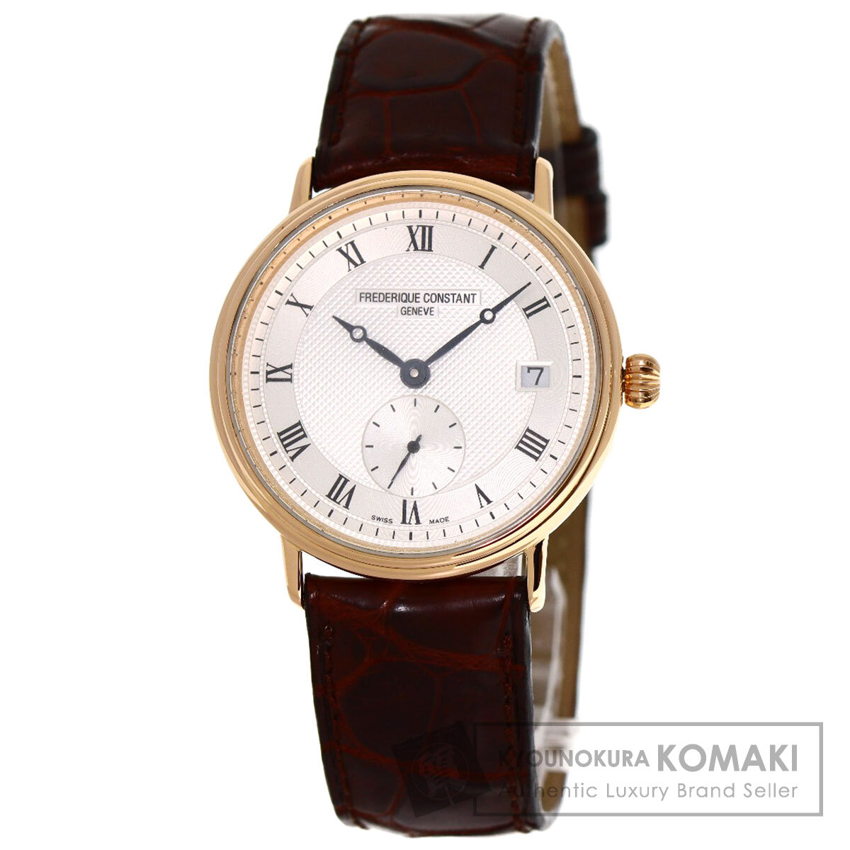 フレデリック・コンスタント アナログ時計 ゴールド/ブラウン FREDERIQUE CONSTANT フレデリック・コンスタント FC445X4P9