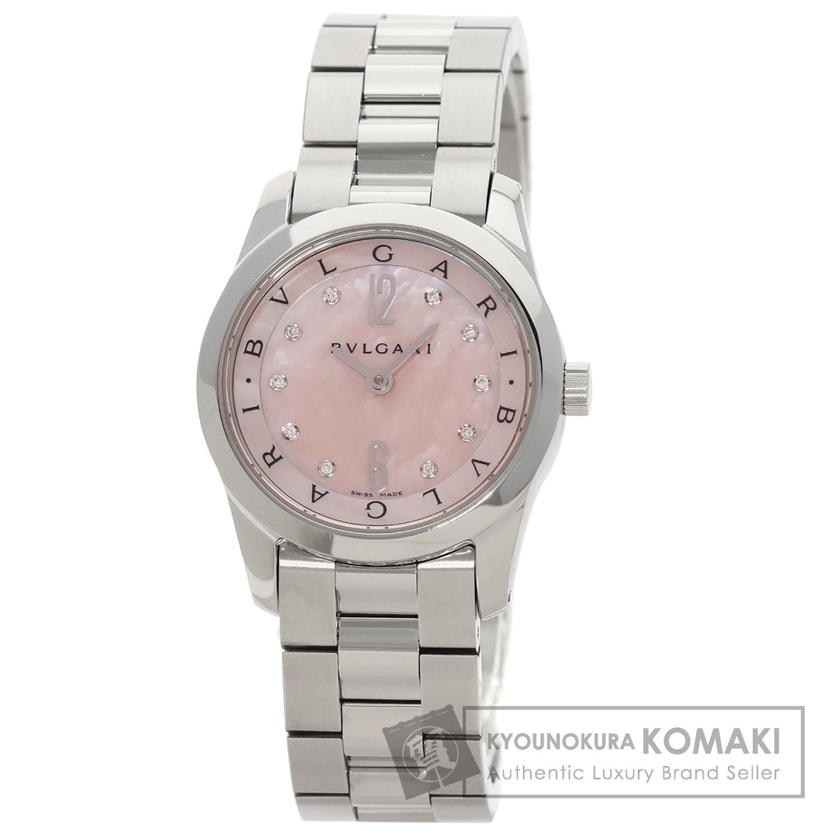 BVLGARI ブルガリ ST30S ソロテンポ 30mm 10P ダイヤモンド
