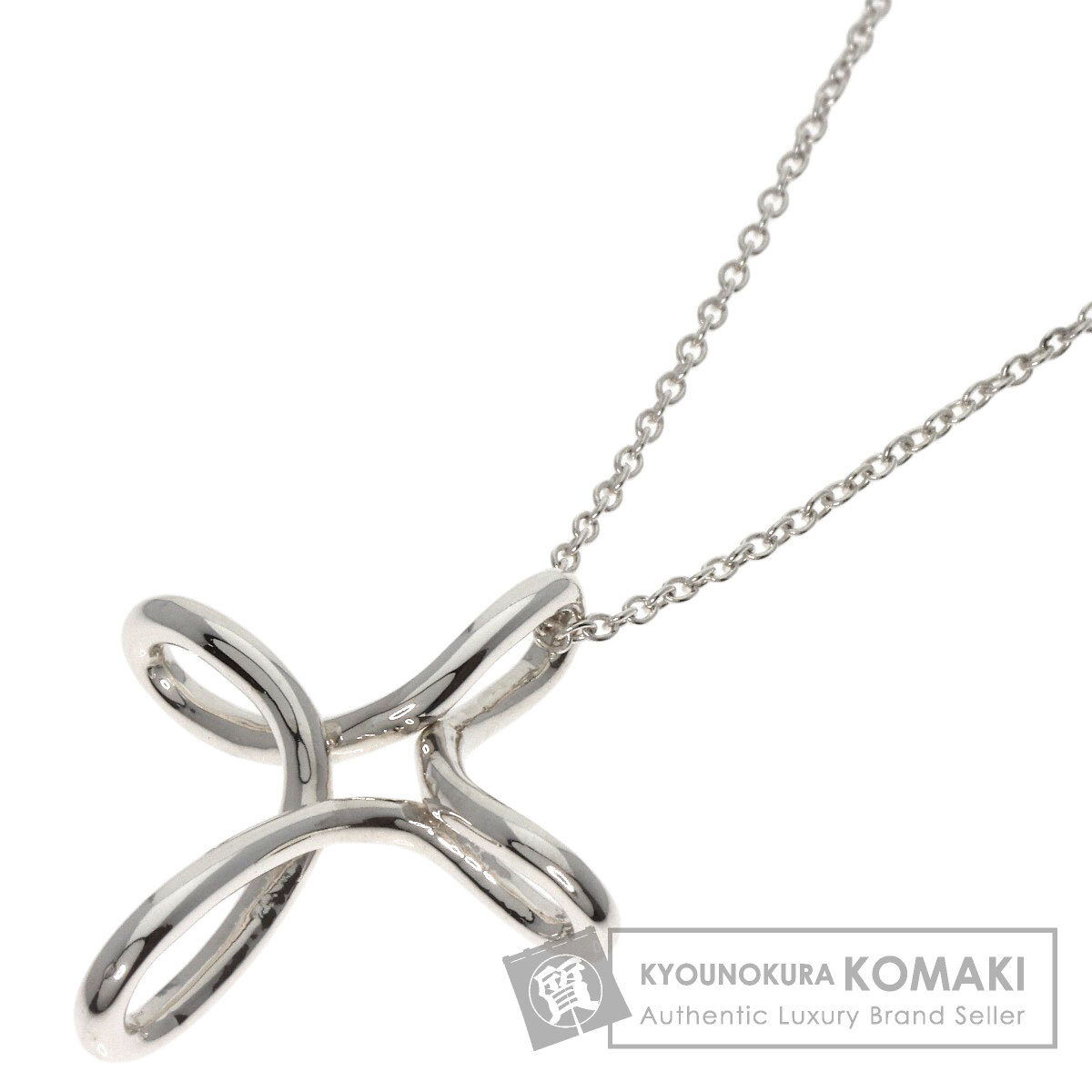 TIFFANY&Co. ティファニー オープンクロス ネックレス シルバー