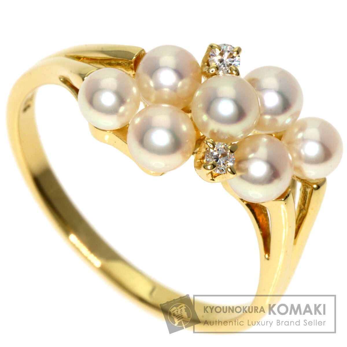 MIKIMOTO ミキモト ベビーパール 真珠 ダイヤモンド リング・指輪 K18