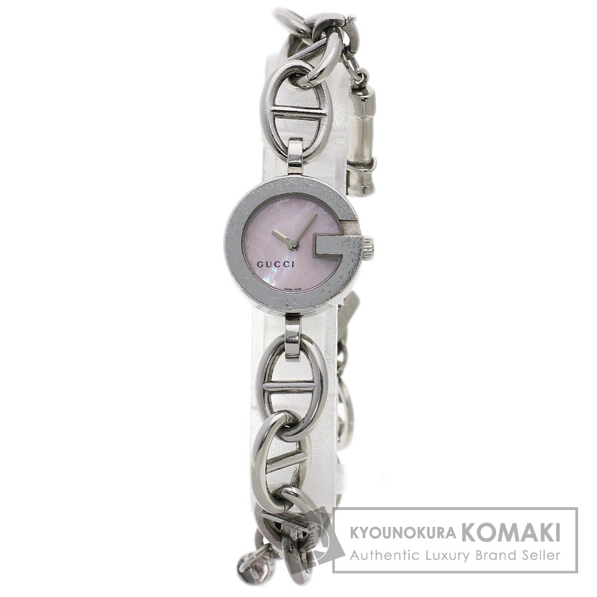 GUCCI グッチ 107 レディースウォッチ 腕時計 グッチ 107 レディース 時計 Gフェイス チェーン シルバー文字盤