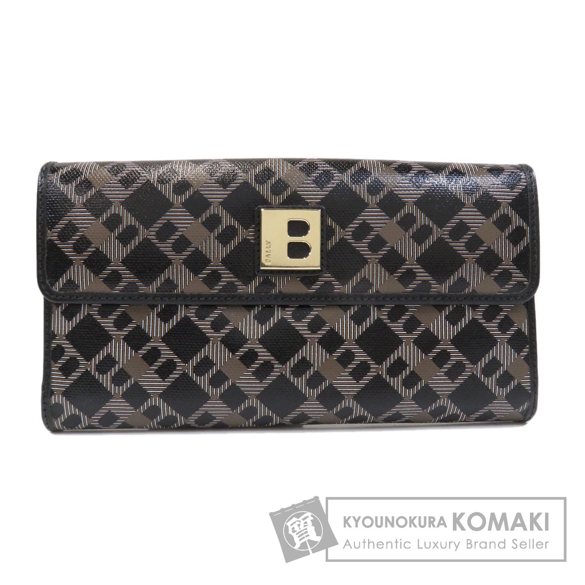 BALLY バリー 長財布 レザー ブラウン 赤白ライン レザー ユニセックス BALLY バリー 長財布 レザー ブラウン 赤白ライン レザー ユニ