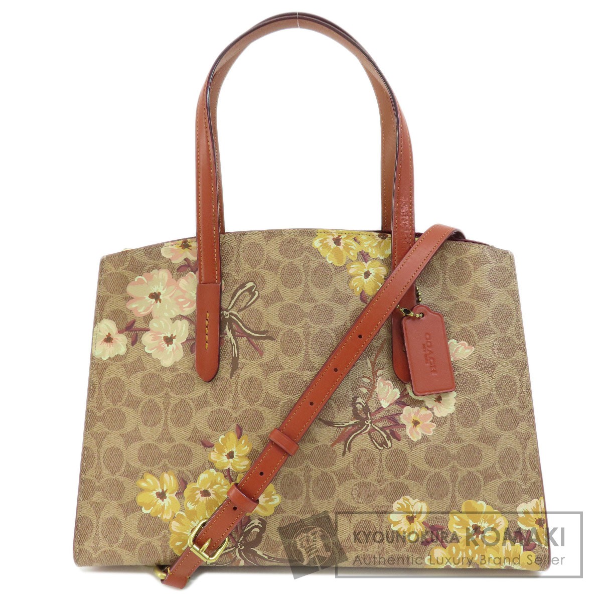 COACH コーチ 54650 シグネチャー フラワー 2WAY トートバッグ