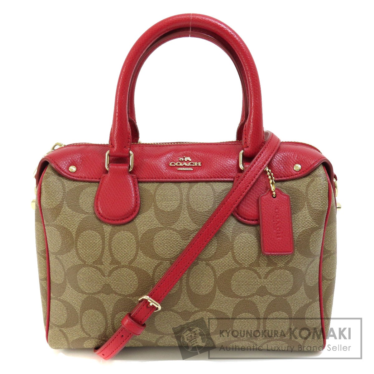 COACH コーチ F36702 2WAY シグネチャー ハンドバッグ PVC