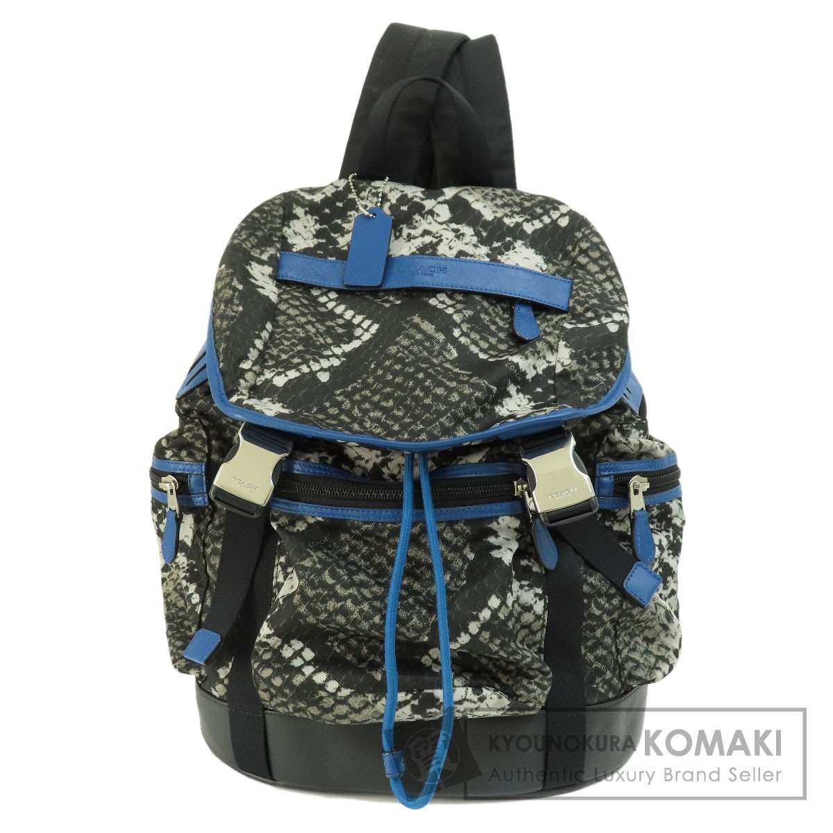 COACH コーチ F72036 パイソン柄 リュック・デイパック ナイロン