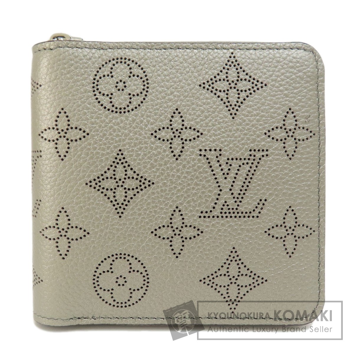 【ルイヴィトン】マヒナ　コンパクトウォレット　二つ折り財布　シルバー　新品 LOUIS VUITTON ルイヴィトン M81653 ジッピー・コンパクト