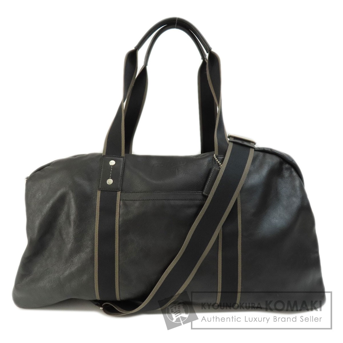 COACH コーチ ブラックレザー 2WAY ボストンバッグ F70561 COACH コーチ F70561 2WAY ボストンバッグ レザー レディース