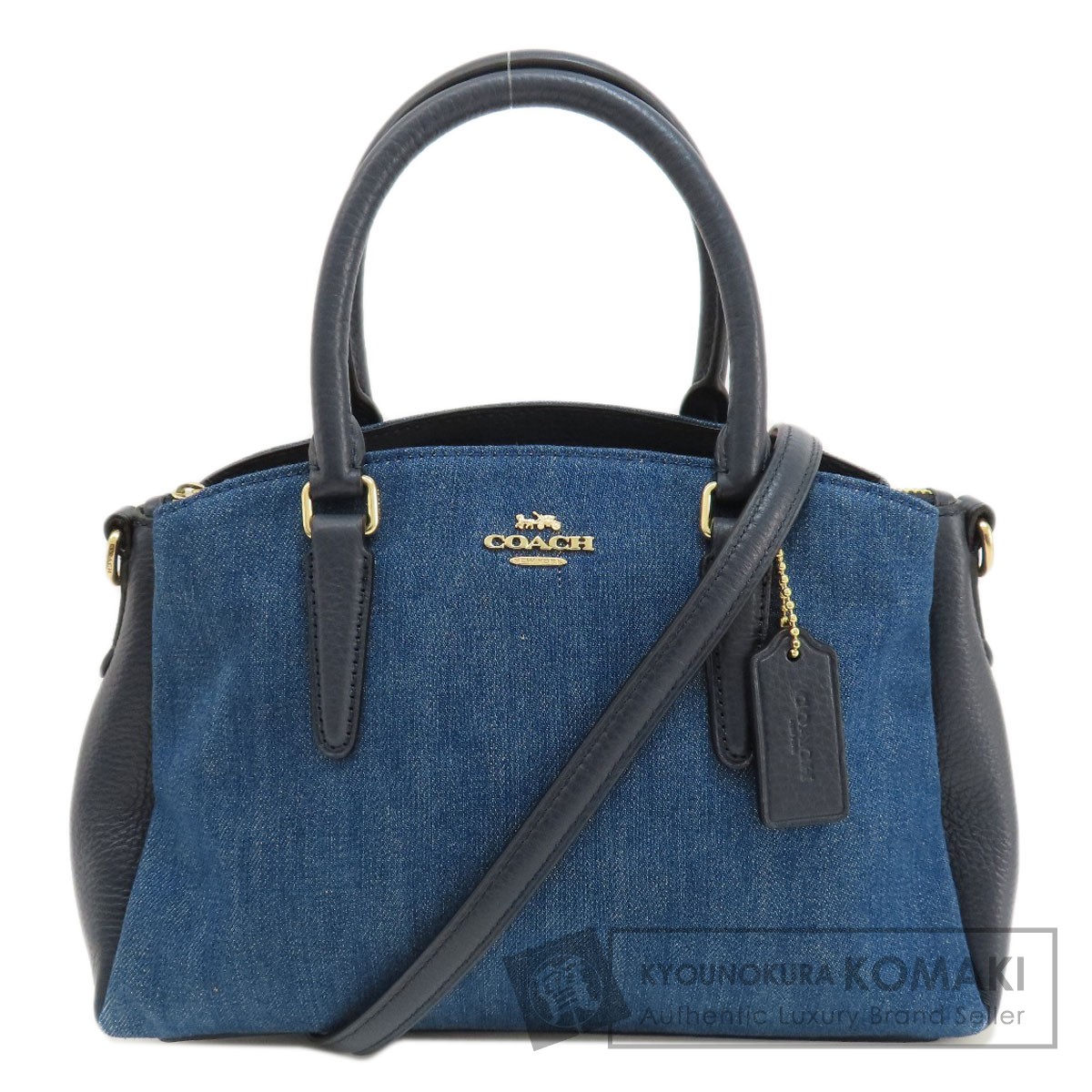 最終値下げ。COACH デニム 2way ハンドバッグ COACH - COACH コーチ/デニム柄2WAYハンドバッグ/91094/A20**/AB