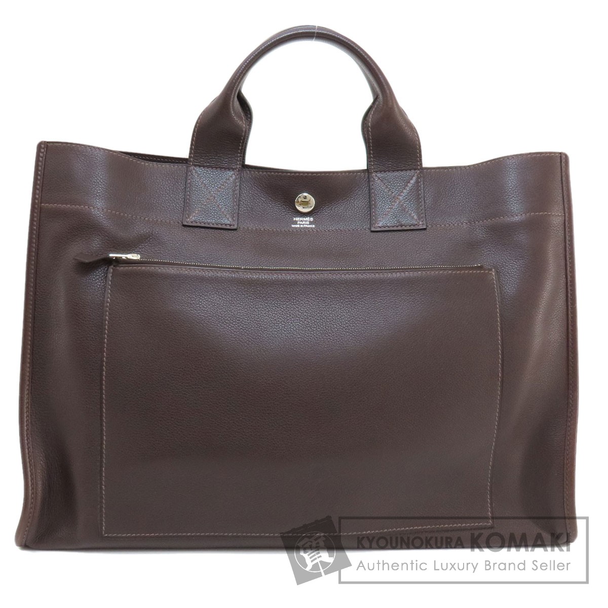 HERMES エルメス サックベルラン トートバッグ　レザー ◽︎k刻印 HERMES エルメス サックベルラン40 マロンインディ シルバー金具