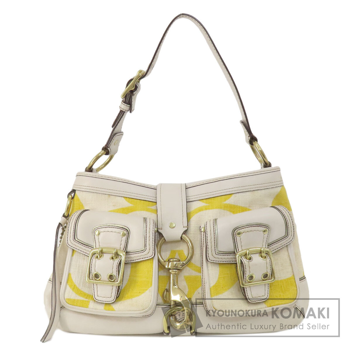 COACH コーチ 7469 シグネチャー ハンドバッグ キャンバス レディース