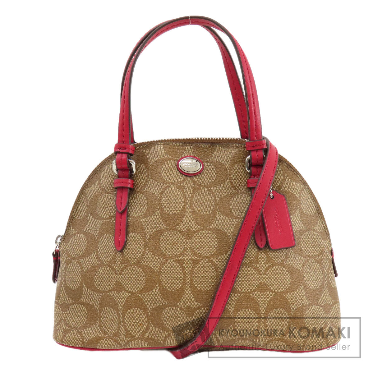美品 コーチ シグネチャー 2WAY ハンドバッグ シルバー F18424 楽天市場】COACH(コーチ) シグネチャー 2WAY ショルダー ハンド