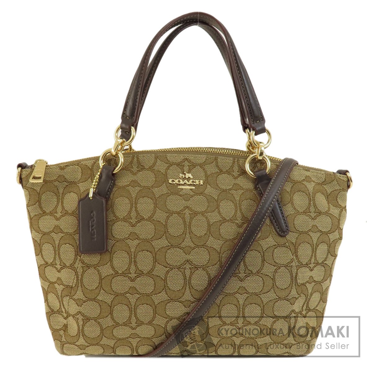 COACH コーチ F58283 シグネチャー 2WAY ハンドバッグ キャンバス