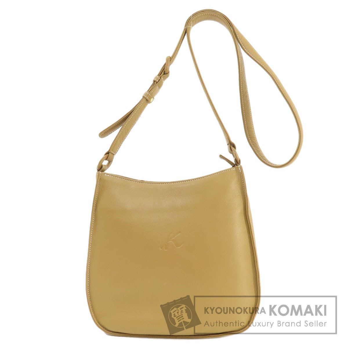 Kitamura キタムラ ロゴ ショルダーバッグ レザー レディース
