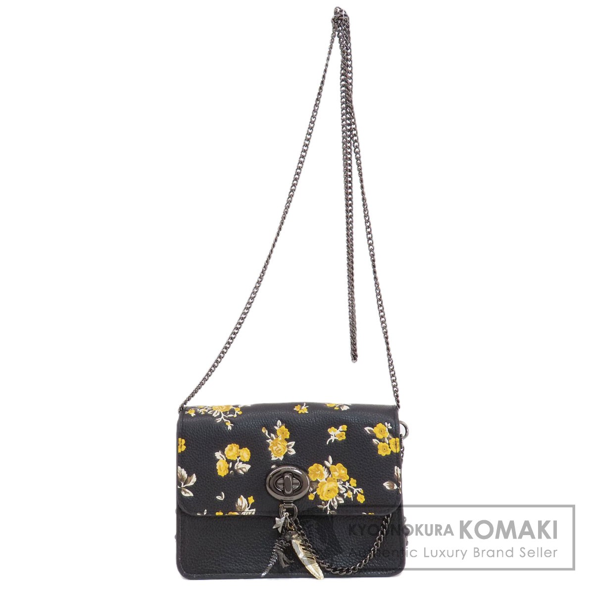 COACH コーチ 59491 チェーンショルダー フラワーモチーフ 恐竜