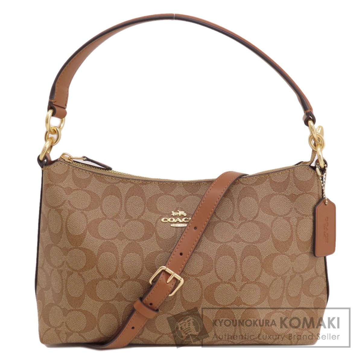 COACH コーチ F85696 シグネチャー 2WAY ハンドバッグ PVC レディース