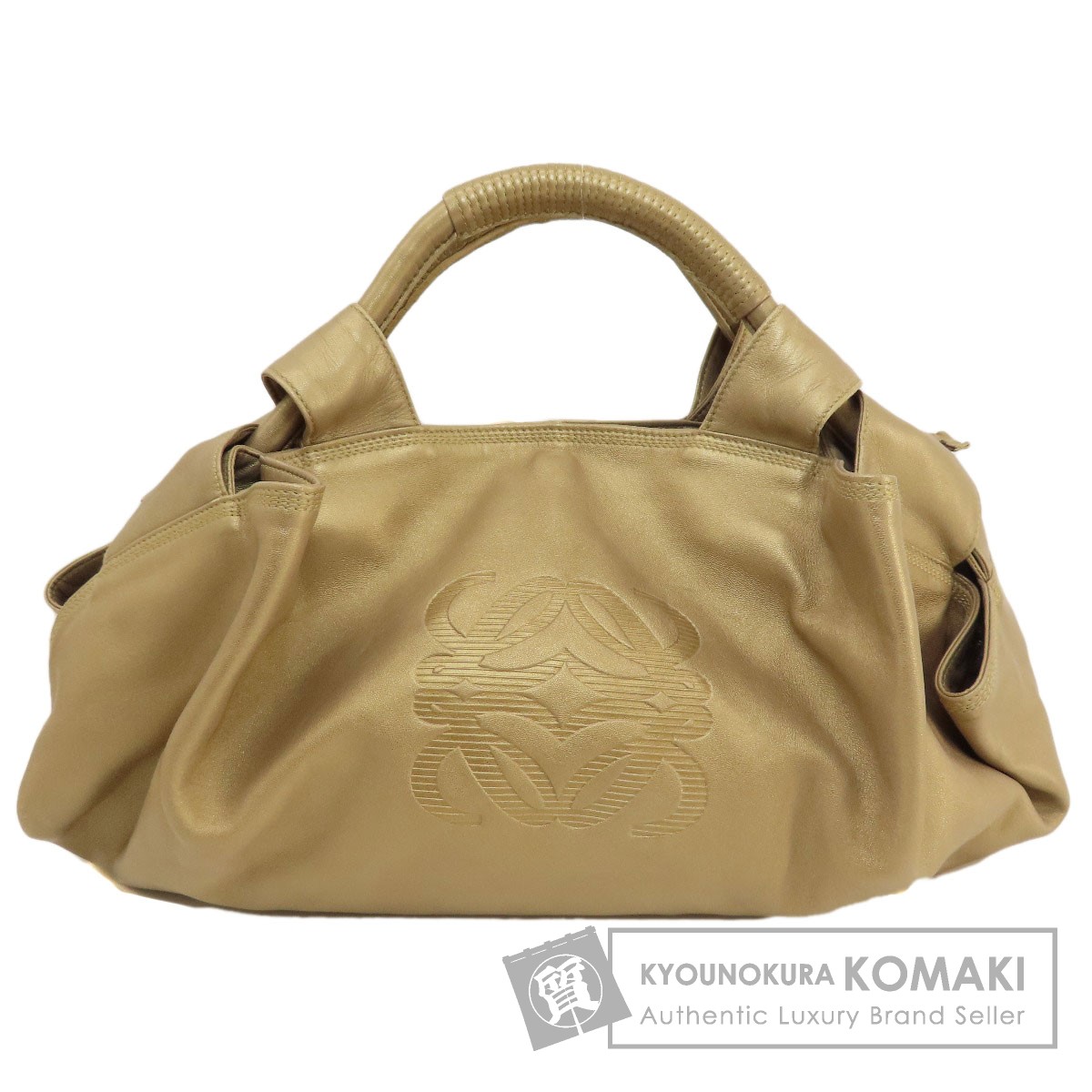 LOEWE ナッパアレイ　レザー ハンドバッグ LOEWE ロエベ ナッパレザー バイカラーハンドバッグ