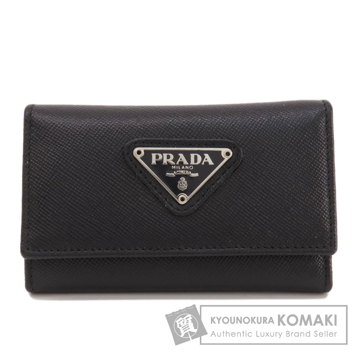 未使用✨プラダ　PRADA 6連キーケース　サフィアーノレザー　黒 M222A 未使用✨プラダ PRADA 6連キーケース サフィアーノレザー 黒