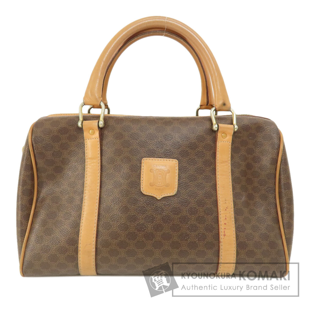 CELINE セリーヌ マカダム ボストンバッグ PVC レディース