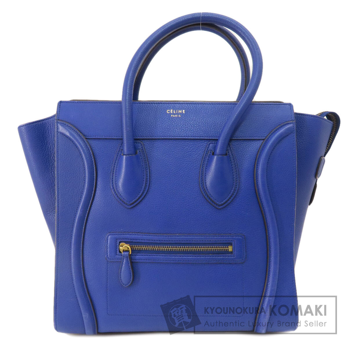 CELINE セリーヌ ラゲージ ミニ トートバッグ レザー レディース