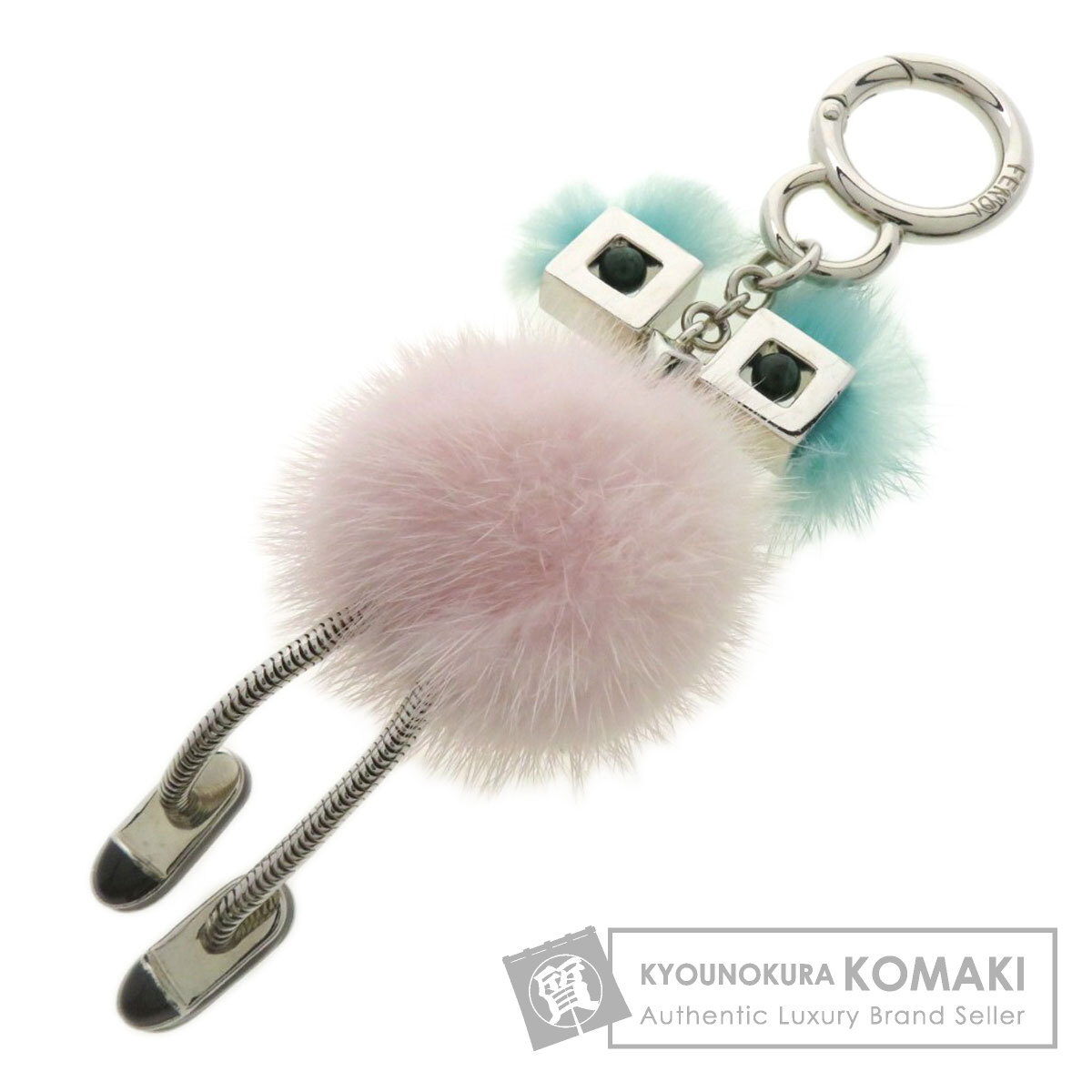 FENDI ミンクファーキーホルダー　チャーム FENDI - 新品 未使用 キーホルダー ファー モンスター
