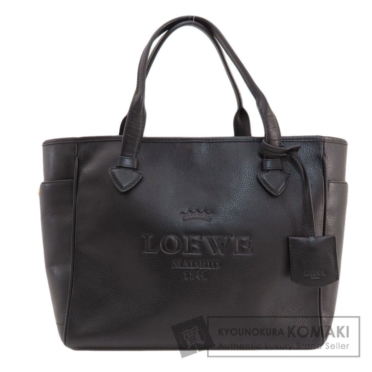 LOEWE ロエベ ロゴ型押し トートバッグ レザー レディース