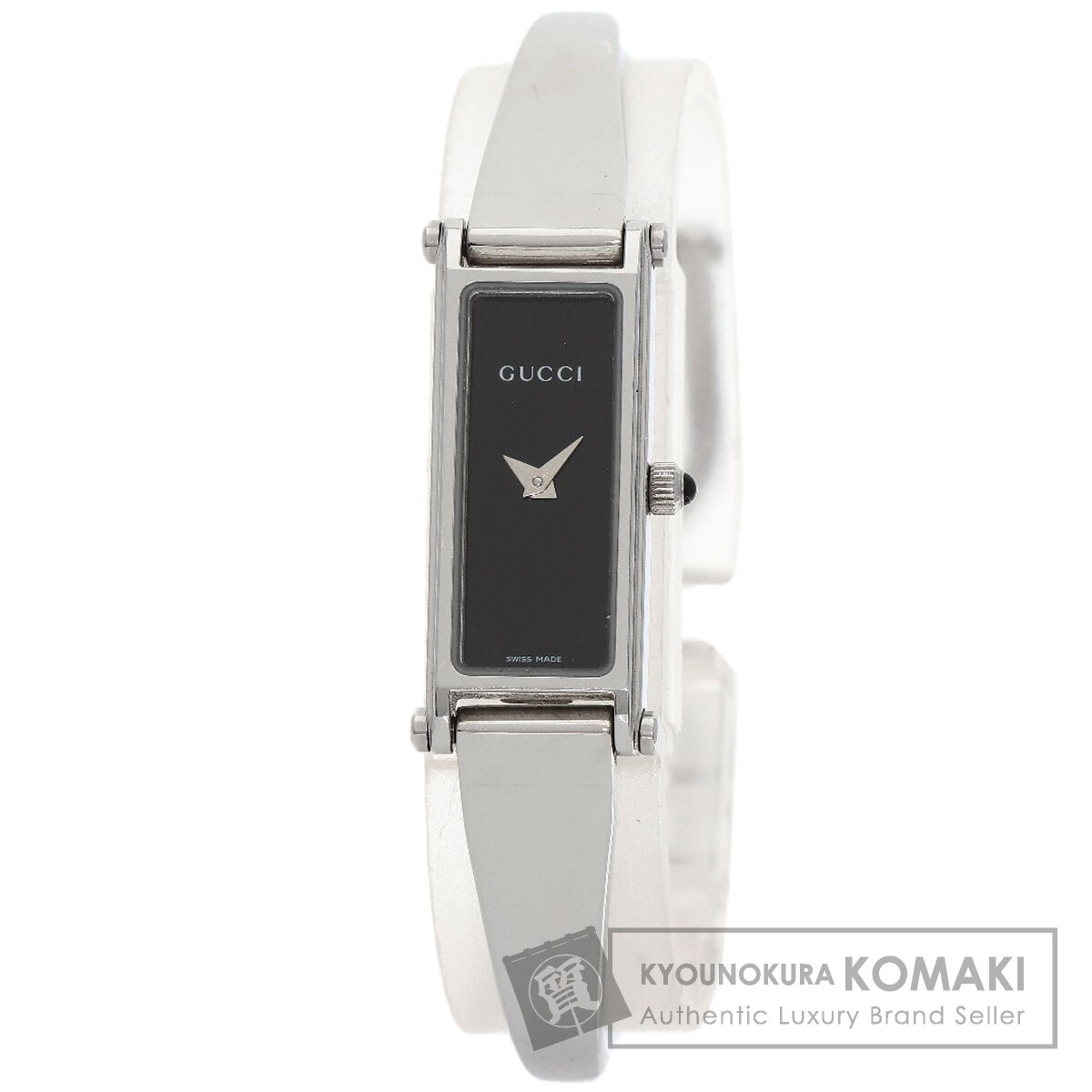 GUCCI 1500 L ステンレススチール 腕時計 GUCCI 1500L Bangle Type Quartz Gold Dial Ladies Watch