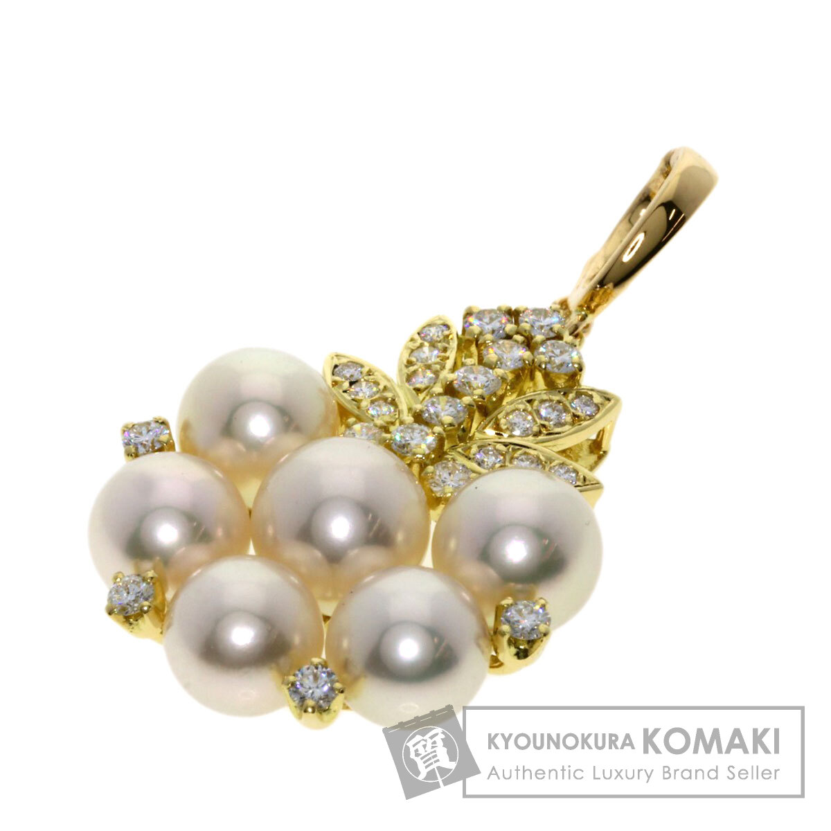 MIKIMOTO ミキモト パール 真珠 ダイヤモンド ペンダントトップ K18