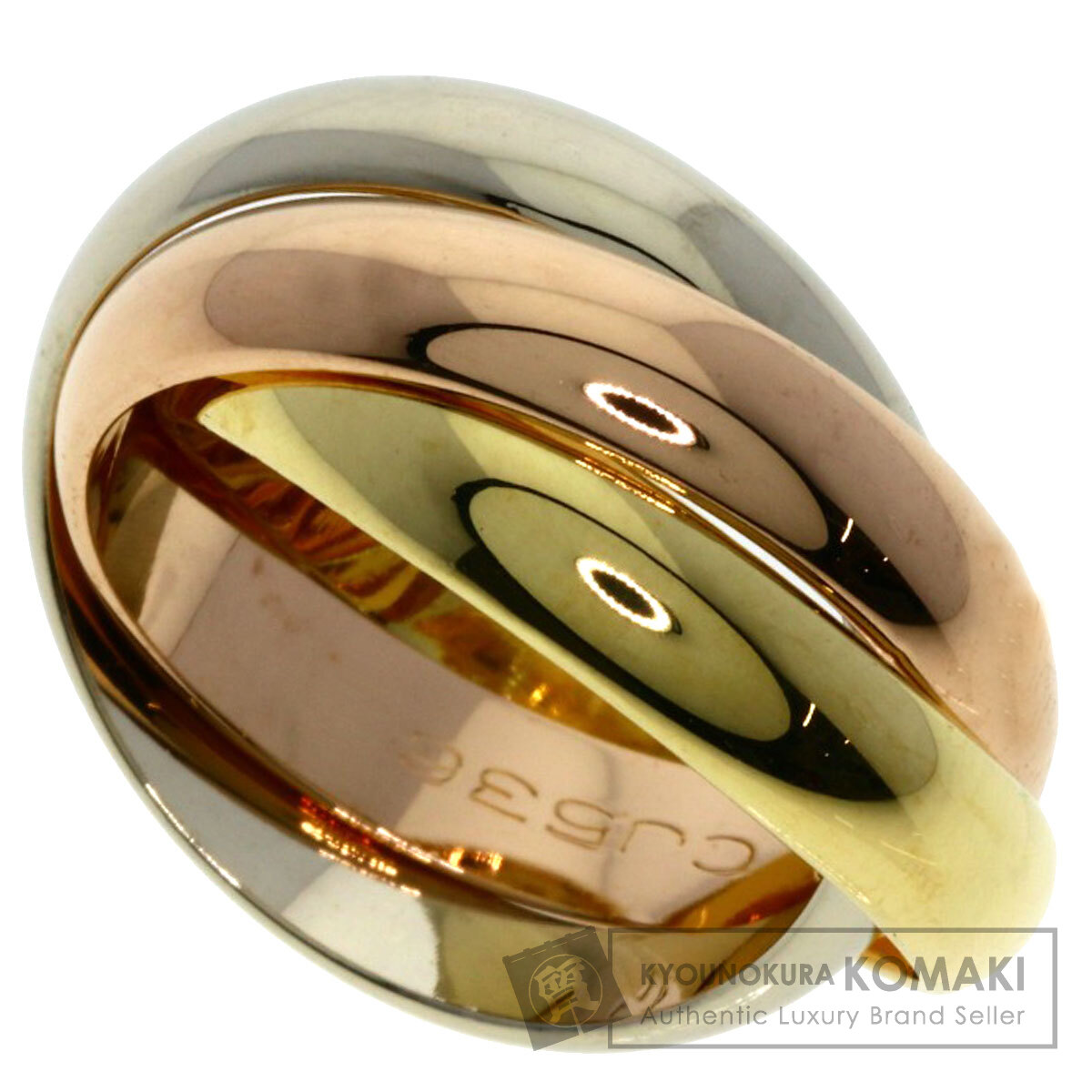Cartier カルティエ K18 トリニティ リング 7連 750 49サイズ9号