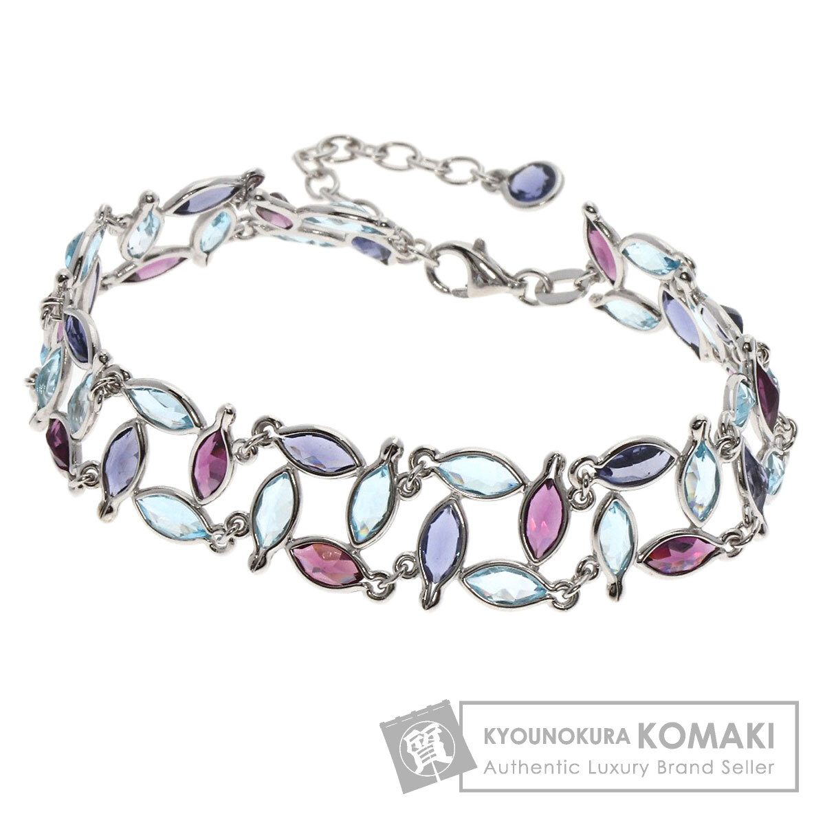 の*こ様 ☆300円オークション☆アクアマリンガーネットK14WGゴールド金リン ☆300円オークション☆アクアマリンガーネットK14WGゴールド金