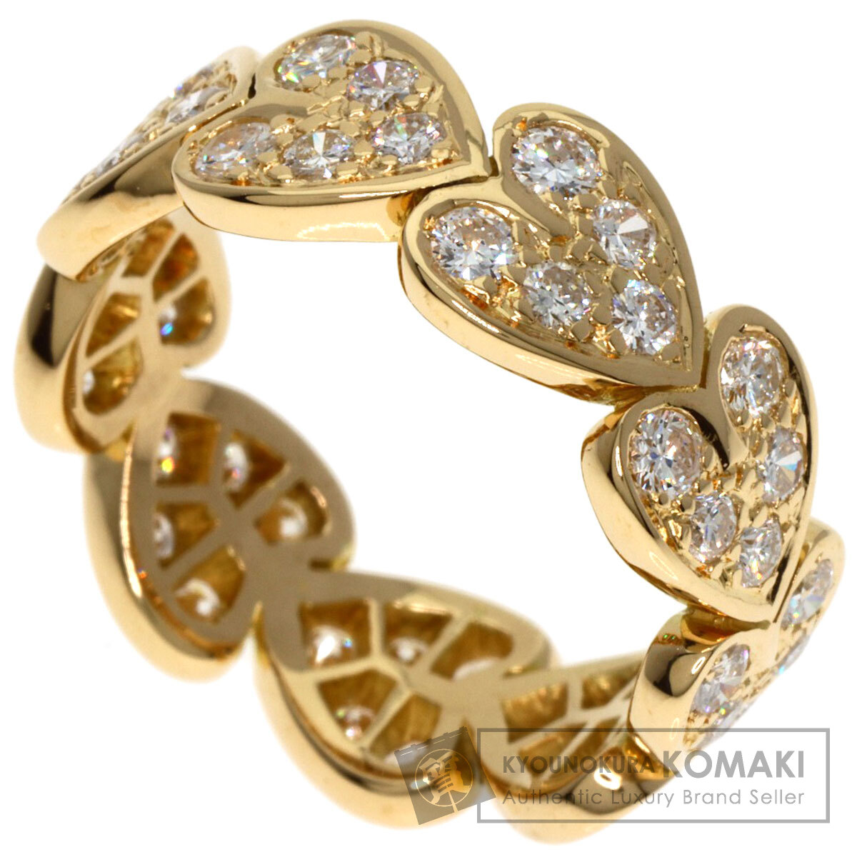 K18ハートリング　2006K2503 CARTIER カルティエ ハートウィズ ダイヤモンド リング・指輪