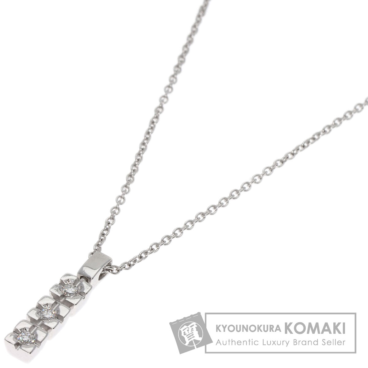 STAR JEWELRY スタージュエリー 3P ダイヤモンド ネックレス K18