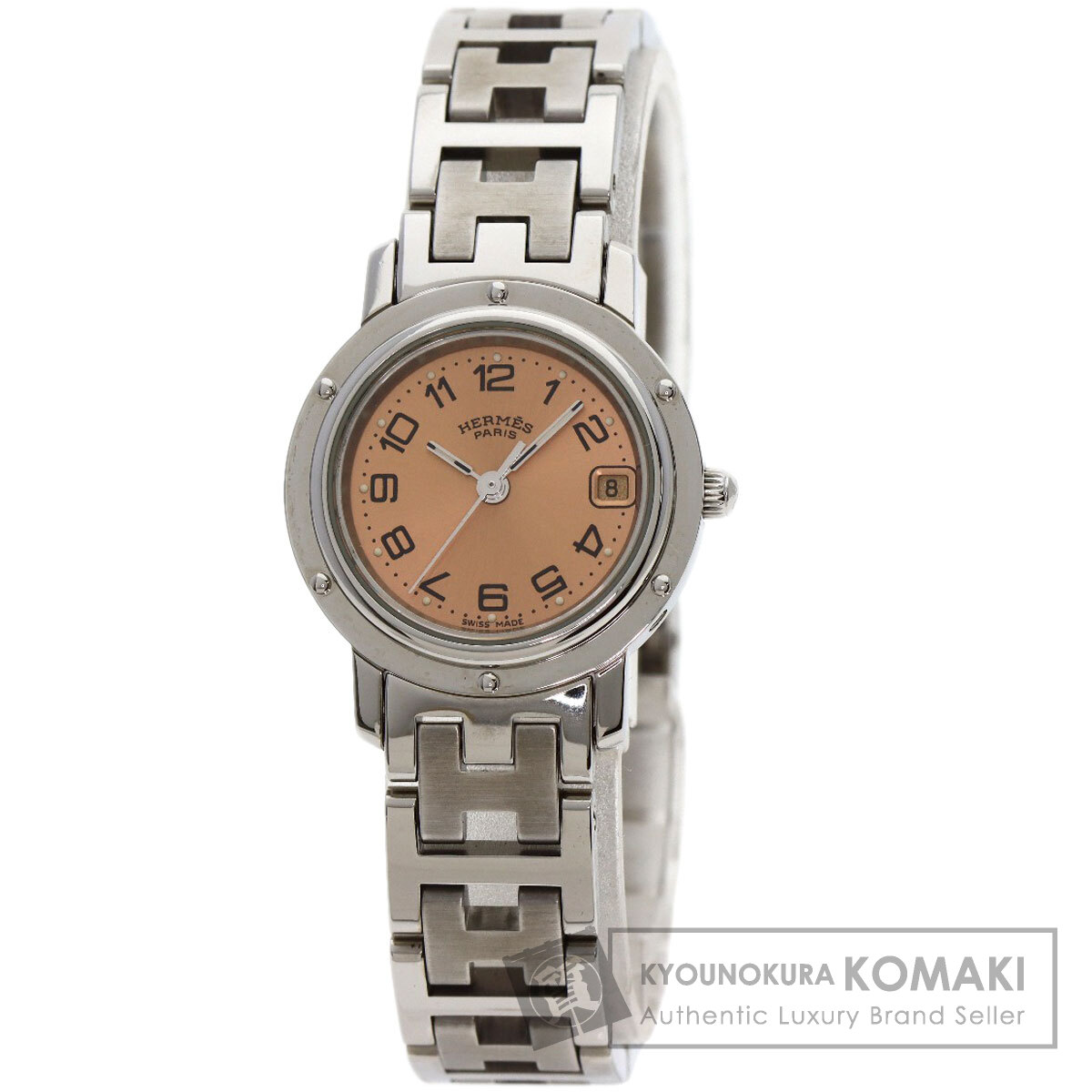 9月削除　稼働　美品　HERMES　CL4.210　クリッパー HERMES エルメス クリッパー CL4.210 No.6185 クオーツ 2000年代