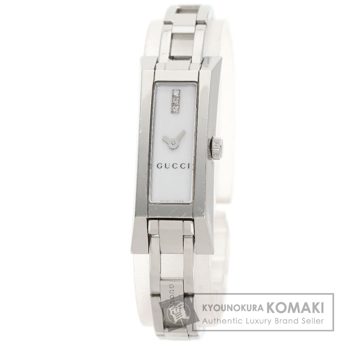 美品 GUCCI グッチ 3P ダイヤ 110 スクエア クォーツ 腕時計 稼働 美品 GUCCI グッチ 3P ダイヤ 110 スクエア クォーツ 腕時計