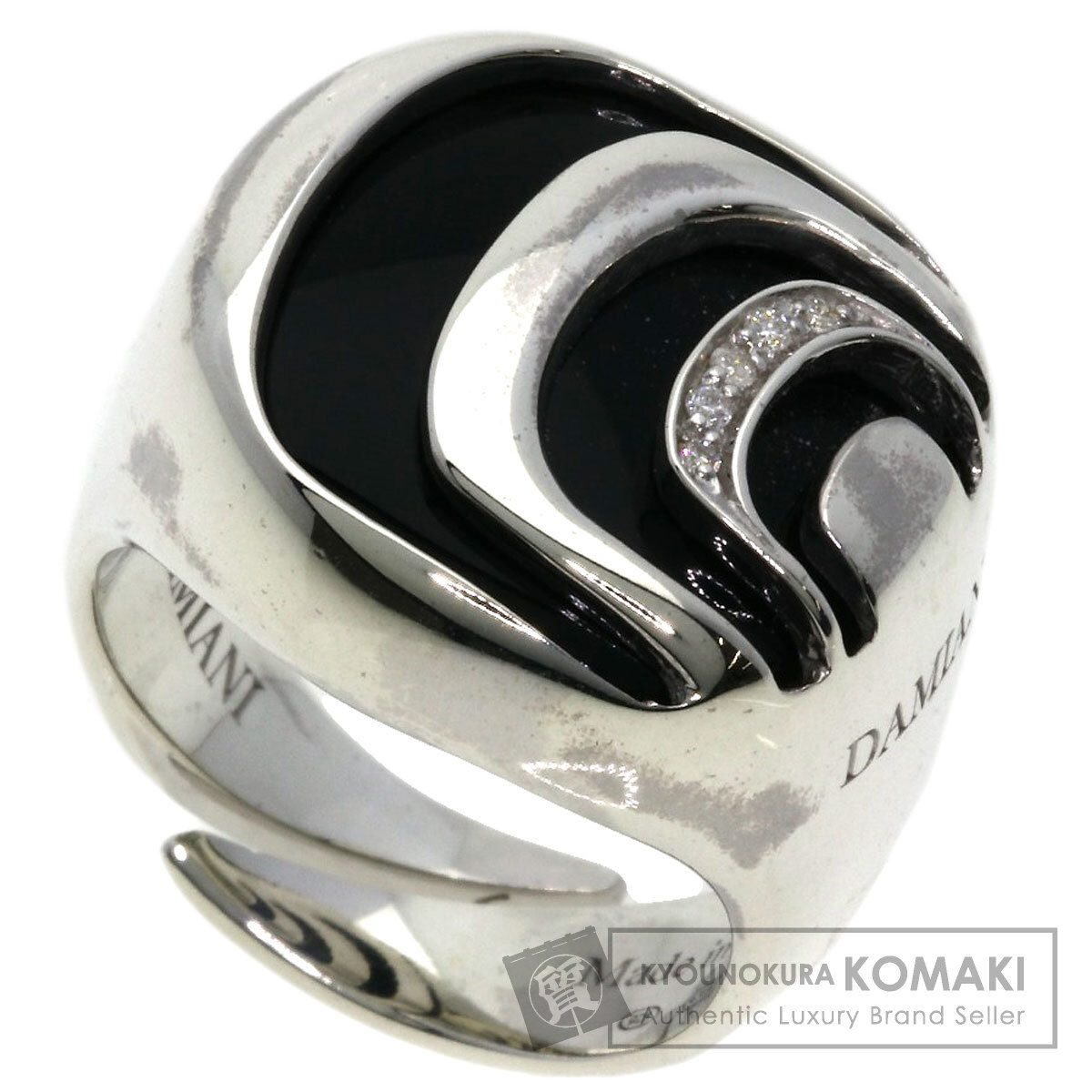 ダミアーニ DAMIANI ダミアニッシマ リング 9号 オニキス ダイヤモンド Damiani ダミアーニ ダミアニッシマ オニキス ダイヤモンド