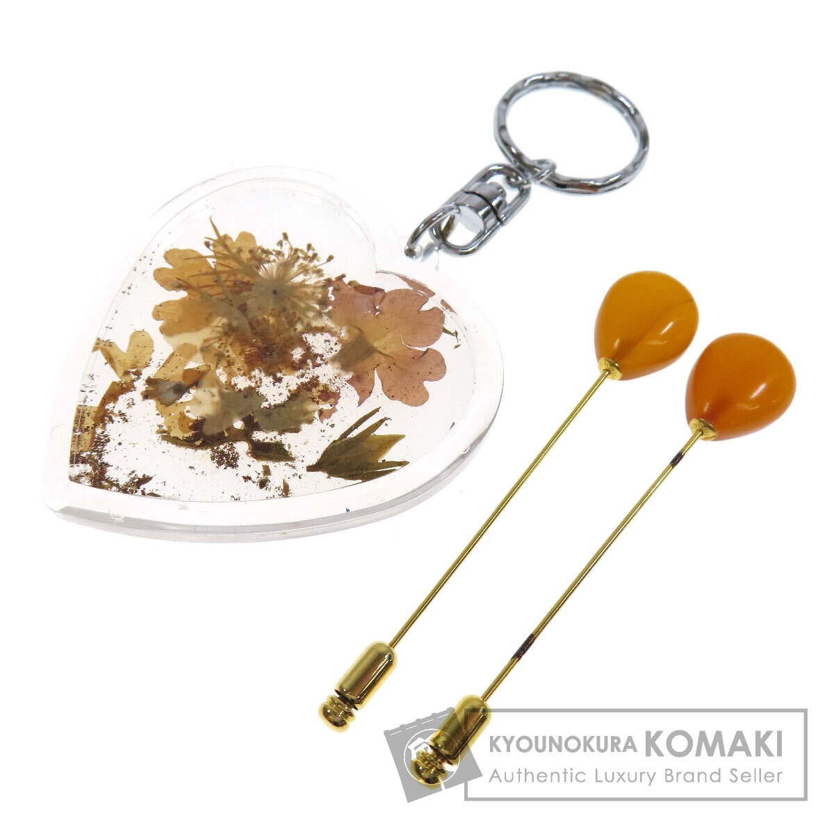 セレクトジュエリー イヤリング イヤリング　ピンブローチ キーホルダー  5点セット